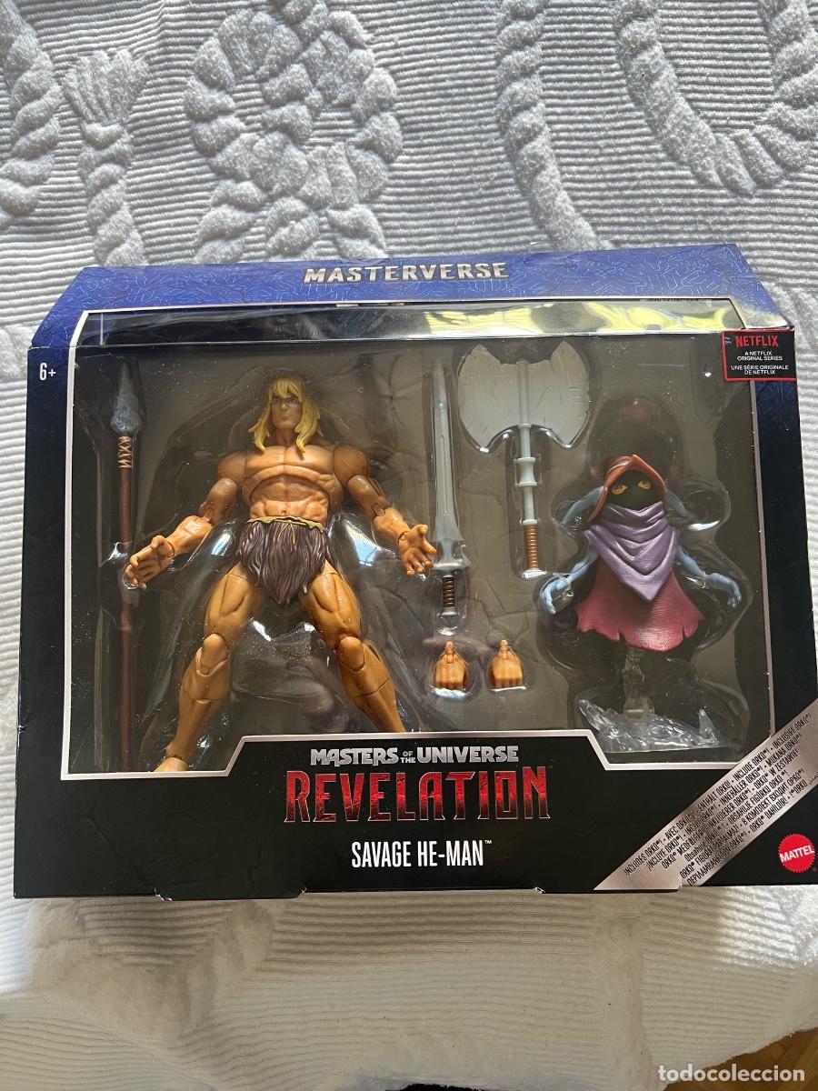 Figuras de goma y PVC: Figura Masters del Universo Savage He Man. Mattel