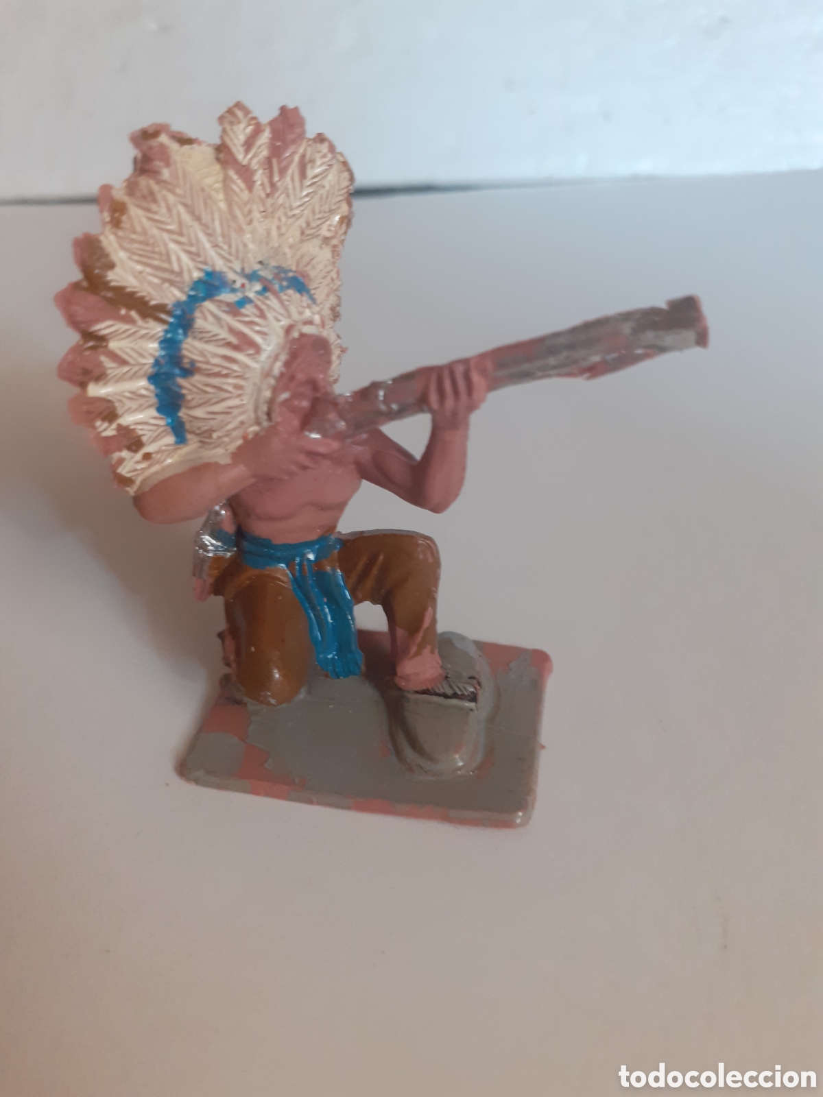 Figuras de goma y PVC: FIGURA GUERRERO INDIO PLASTICO PECH,REAMSA,JECSAN