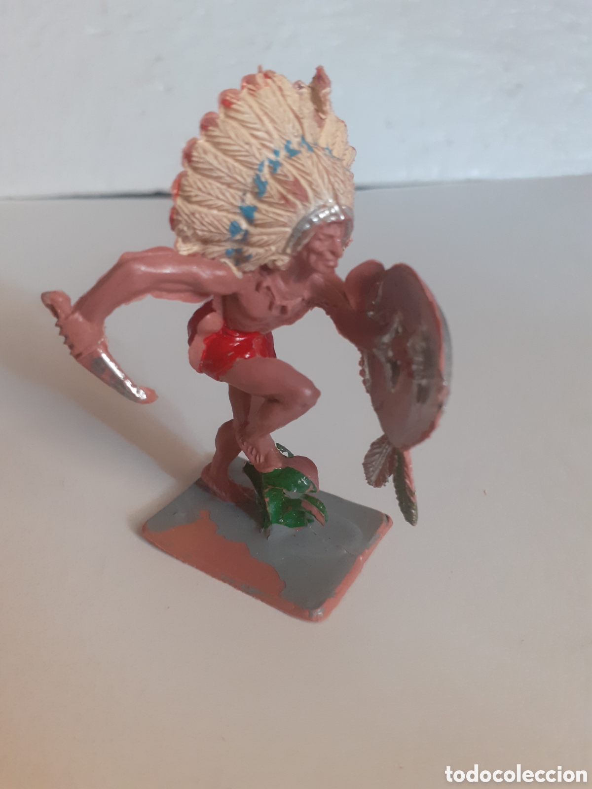 Figuras de goma y PVC: FIGURA GUERRERO INDIO PLASTICO PECH,REAMSA,JECSAN