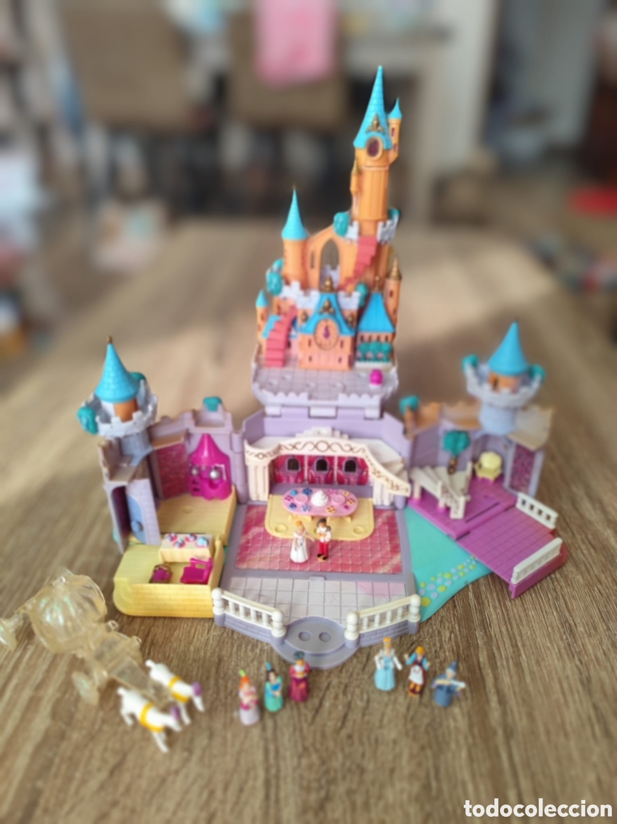 Figuras de goma y PVC: Castillo Cenicienta Polly Pocket 1995 bluebird