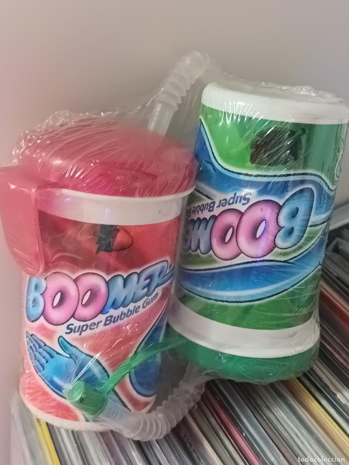 Figuras de goma y PVC: CHICLES BOOMER. Promocional 2 Vasos Tumbler, o vaso de viaje de PVC. Sin abrir sin uso. RAROS.