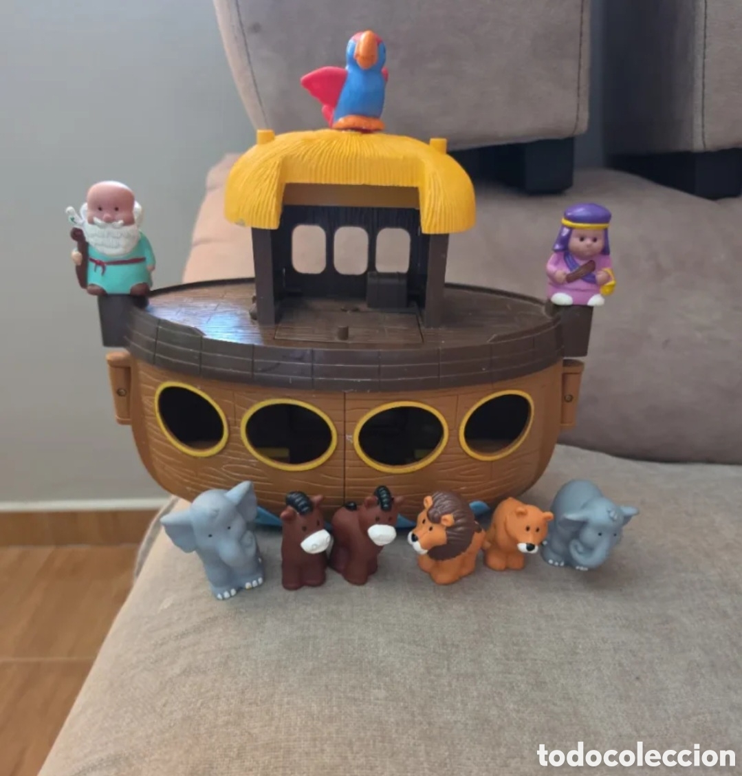 Figuras de goma y PVC: Barco Arca de No&eacute; Little People de FisherBarco Arca de No&eacute; Little People de Fisher-Price (A&ntilde;o 2002)