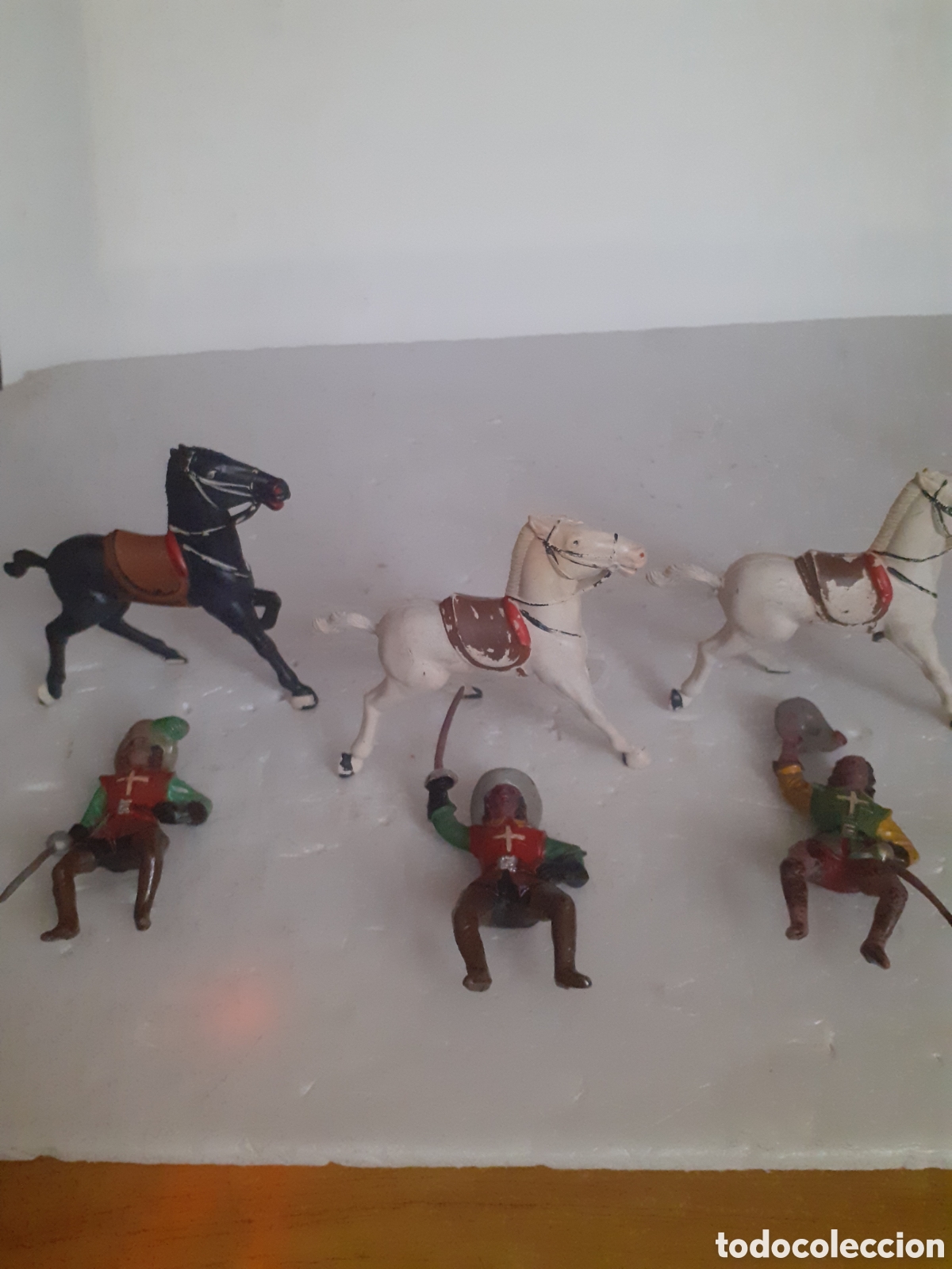 Figuras de goma y PVC: FIGURAS LOS TRES MOSQUETEROS EN GOMA REAMSA,PECH,JECSAN