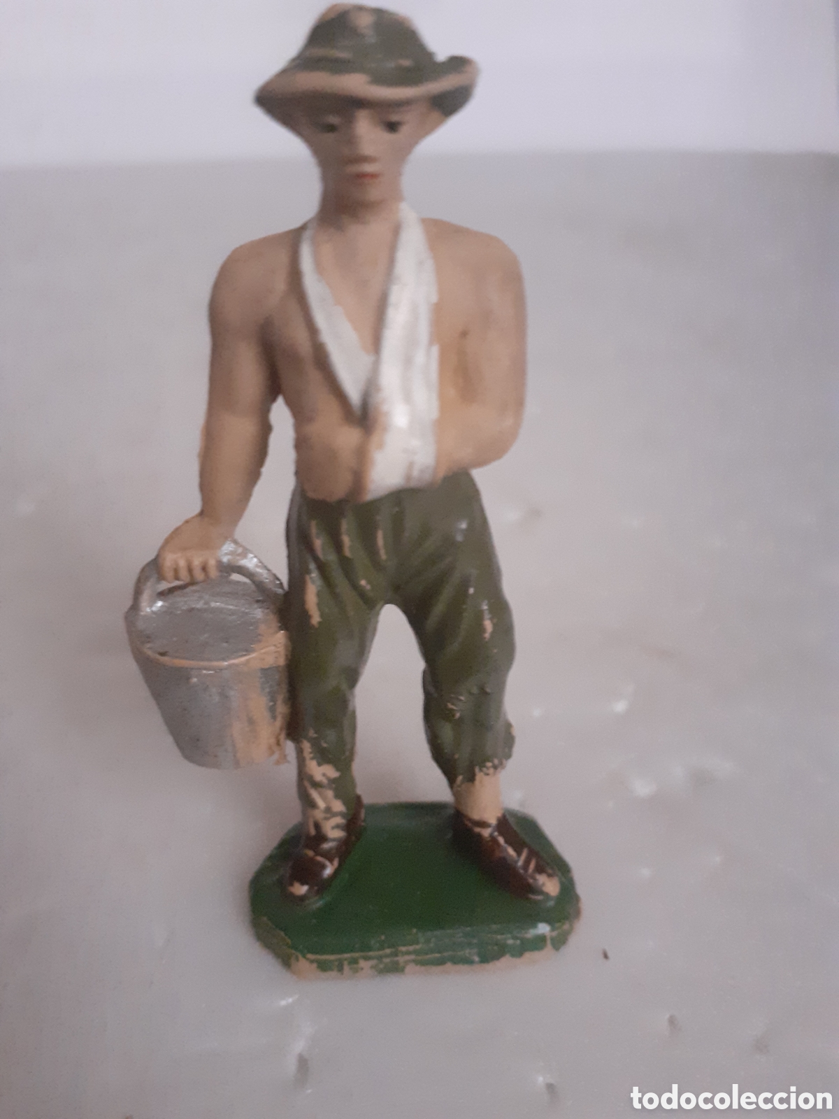 Figuras de goma y PVC: FIGURA PRISIONERO INGLES PUENTE SOBRE EL RIO KWAI JECSAN,PECH,REAMSA