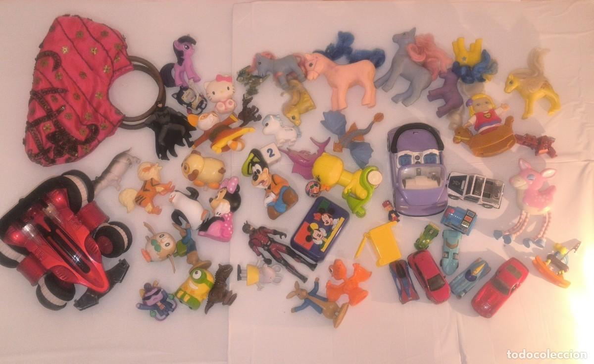 Figuras de goma y PVC: Lote de juguetes variados - Mu&ntilde;ecos - Coches - Peque&ntilde;o Pony