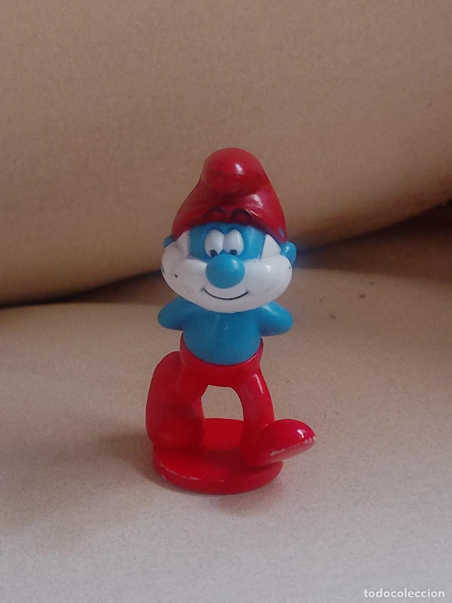 Figuras de goma y PVC: MINIATURA PVC PAPA PITUFO