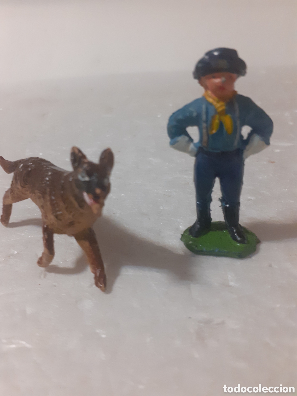 Figuras de goma y PVC: FIGURA RIN TIN TIN Y CABO RUSTY PECH,REAMSA,JECSAN