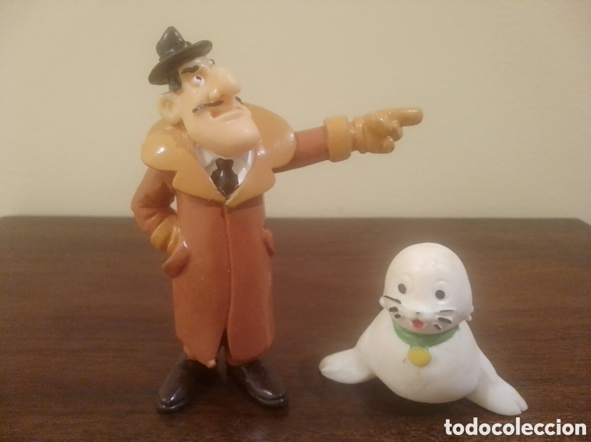 Figuras de goma y PVC: Lote 2 figuras goma PVC - Seabert - Bibifoc - Marca Yolanda - 1989 - Nuevas de almac&eacute;n