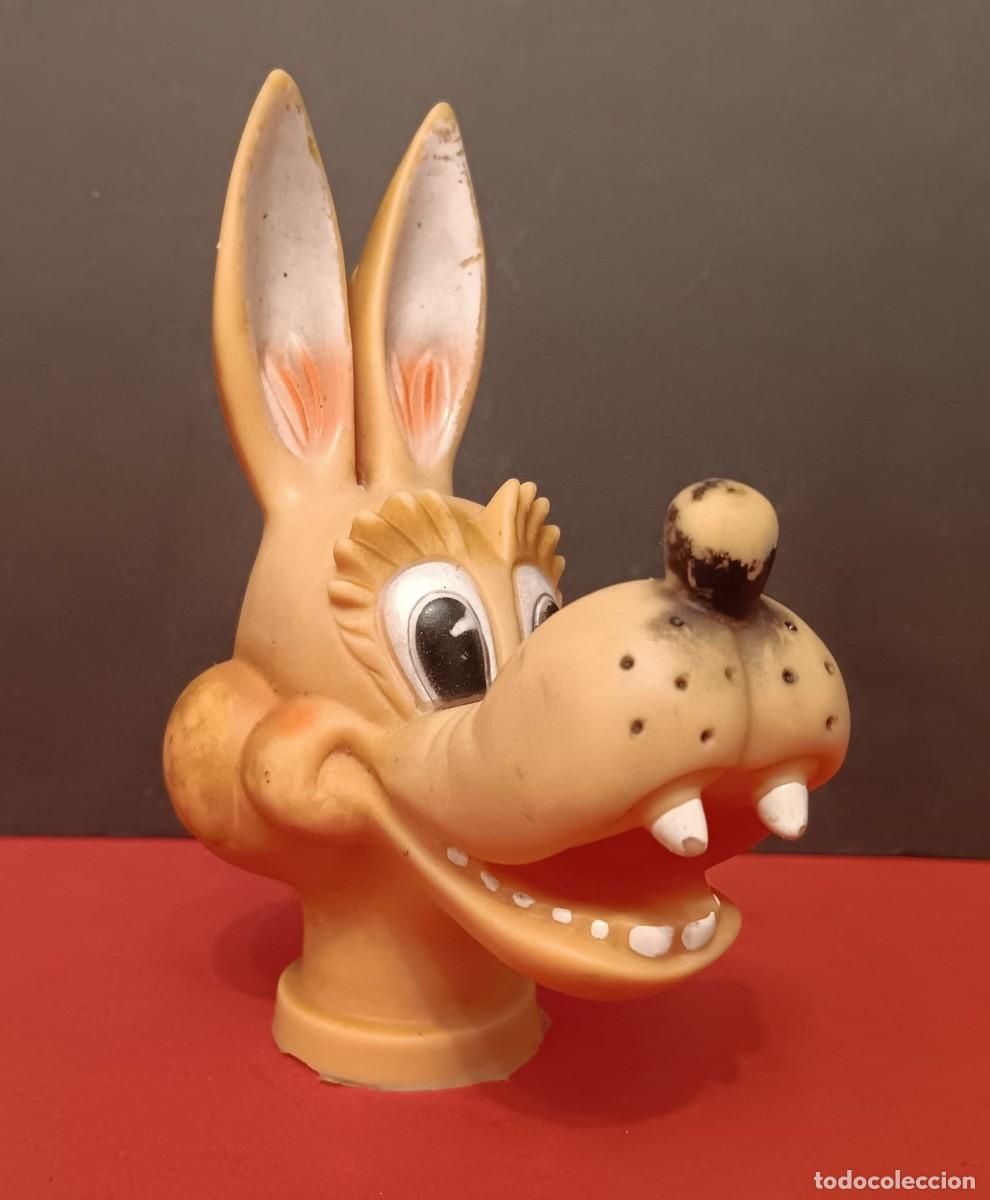 Figuras de goma y PVC: FIGURA MU&Ntilde;ECO DE GOMA MARIONETA TITERE GUI&Ntilde;OL SERIE CAPERUCITA LOBO DE FAMOSA