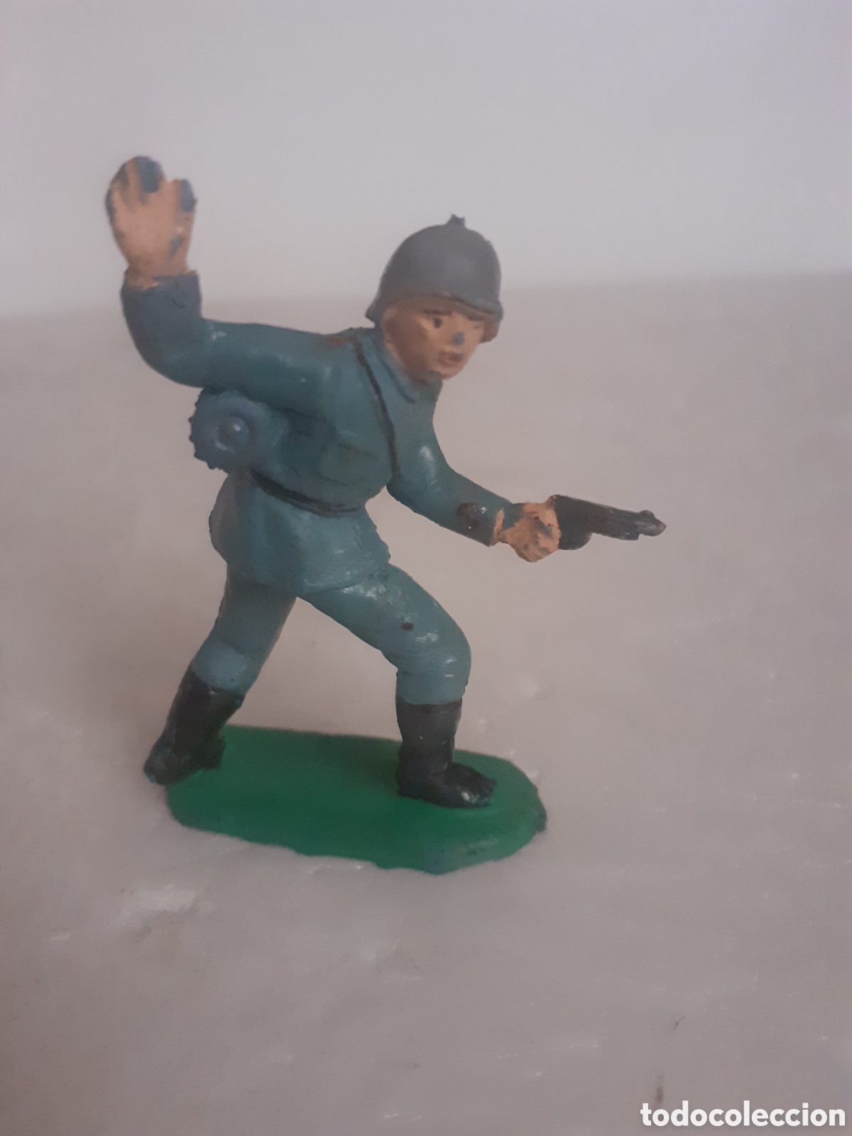 Figuras de goma y PVC: FIGURA SOLDADO ALEMAN EN GOMA ALEMANES EN COMBATE PECH,REAMSA,JECSAN