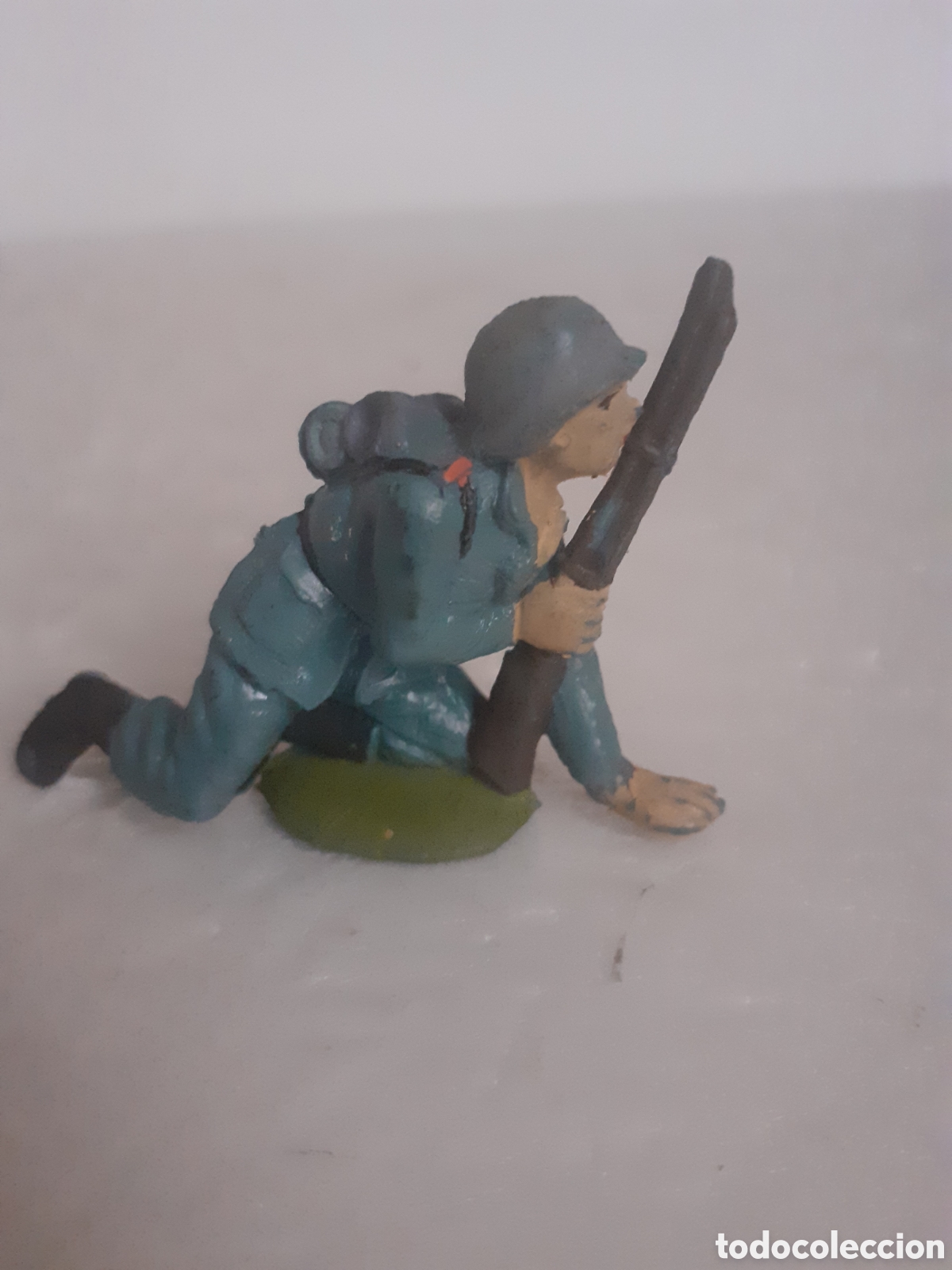 Figuras de goma y PVC: FIGURA SOLDADO ALEMAN EN GOMA ALEMANES EN COMBATE PECH,REAMSA,JECSAN