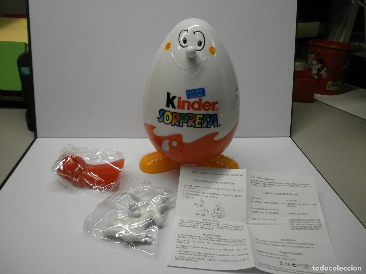 Figuras de goma Kinder: radio huevo kinder sorpresa promocional nueva funciona perfectamente