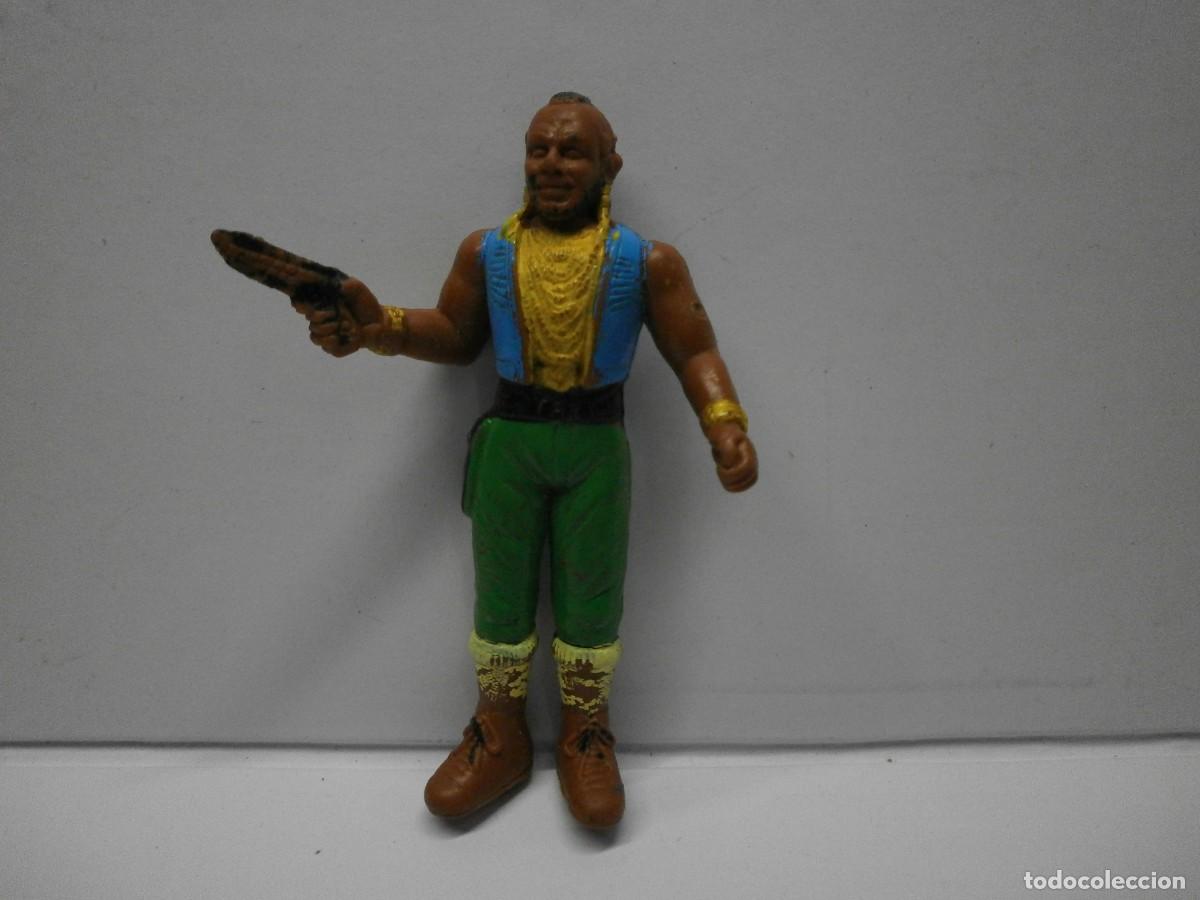 Figuras de goma y PVC: figura el equipo a M A BARRACUS rara sin marca