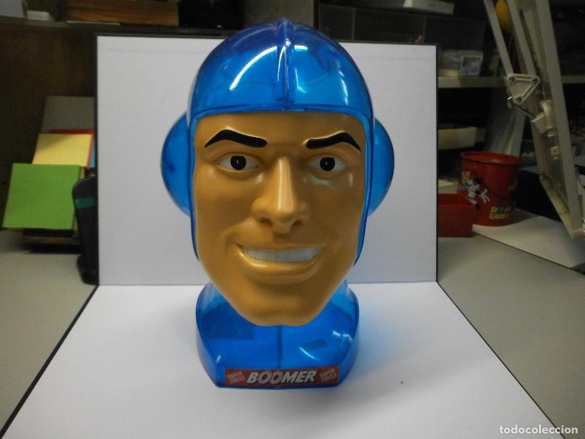 Figuras de goma y PVC: cabeza expositor de chicles boomer mide 30 cms