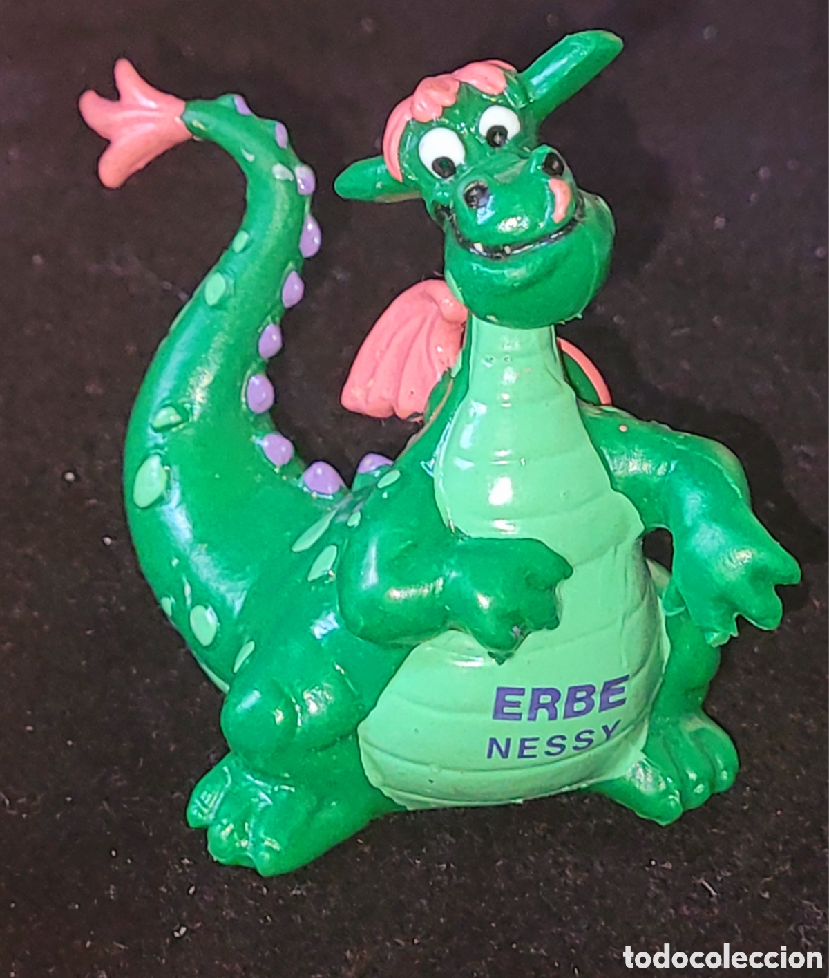 Figuras de goma y PVC: DIFICIL: Bonita figura pvc goma Disney Elliot dragon 'ERBE NESSY' marca Bullyland