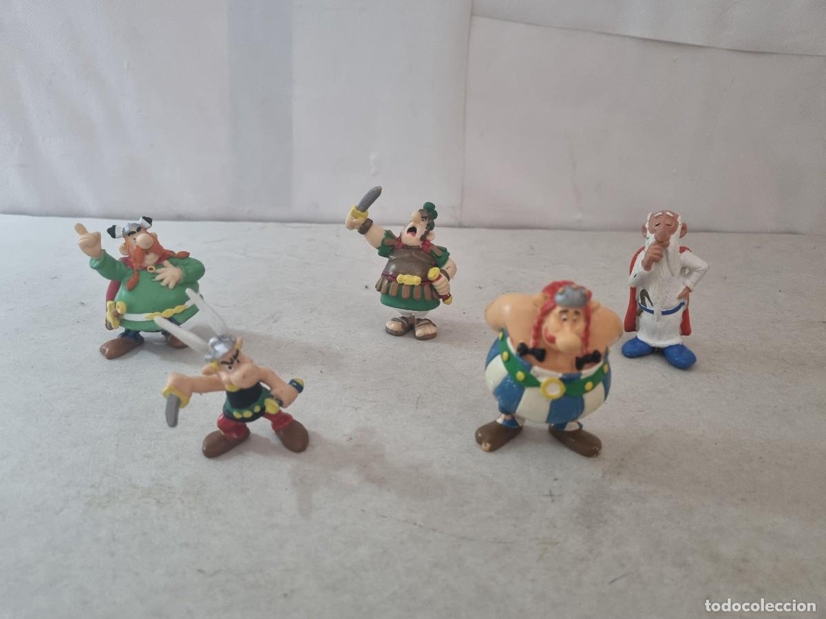 Figuras de goma y PVC: Lote de 5 figuras serie Asterix y Obelix Plastoy