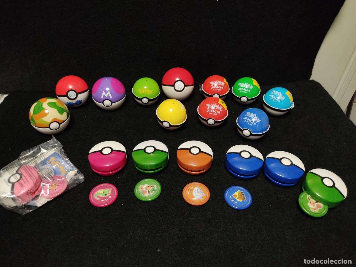Figuras de goma y PVC: LOTAZO DE DISCOS Y BOLAS DE POKEMON - DISTINTAS COLECCIONES