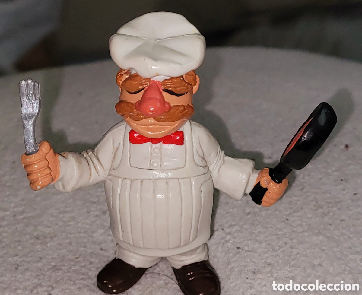 Figuras de goma y PVC: Bonita figura pvc goma Swedish cook cocinero Muppets Tele&ntilde;ecos Comics Spain