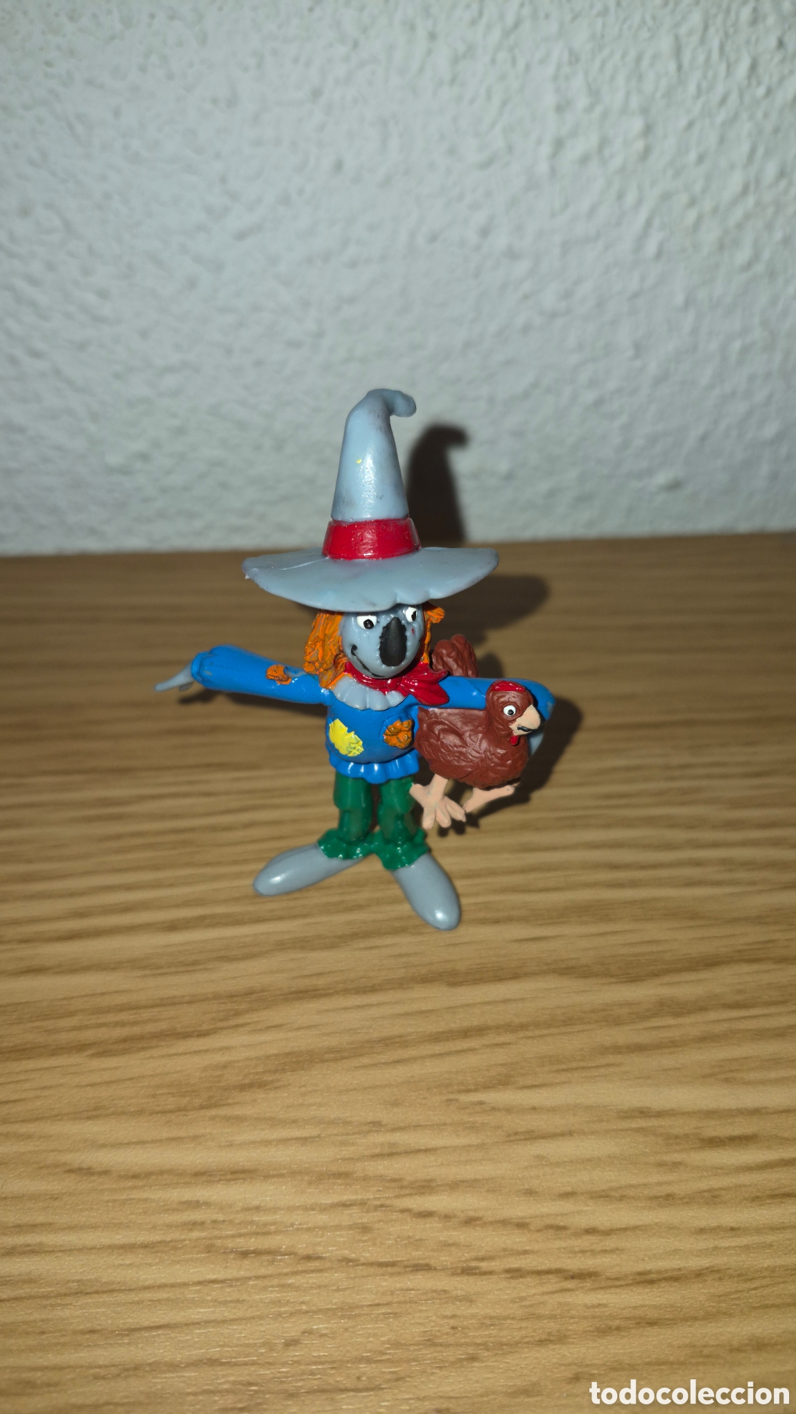Figuras de goma y PVC: Antigua figura de pvc Espantap&aacute;jaros de Mago de oz