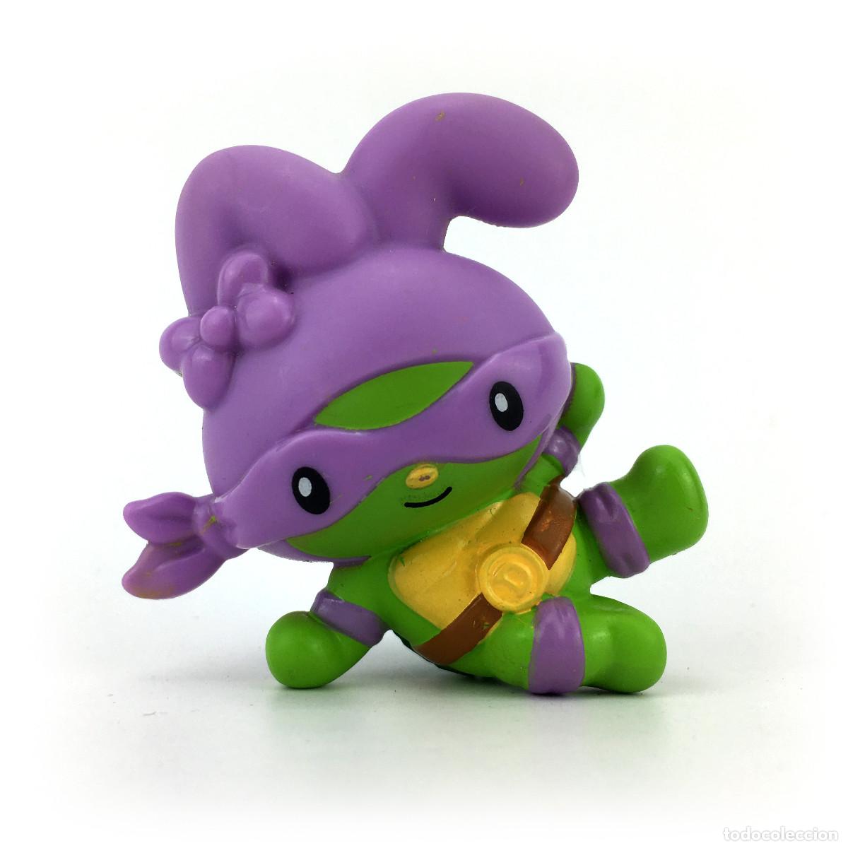 Figuras de goma y PVC: TORTUGA NINJA HELLO KITTY ART TOY CROSSOVER TMNT CROSS OVER DONATELLO MUTANTES RARA FIGURA 6 CM PVC