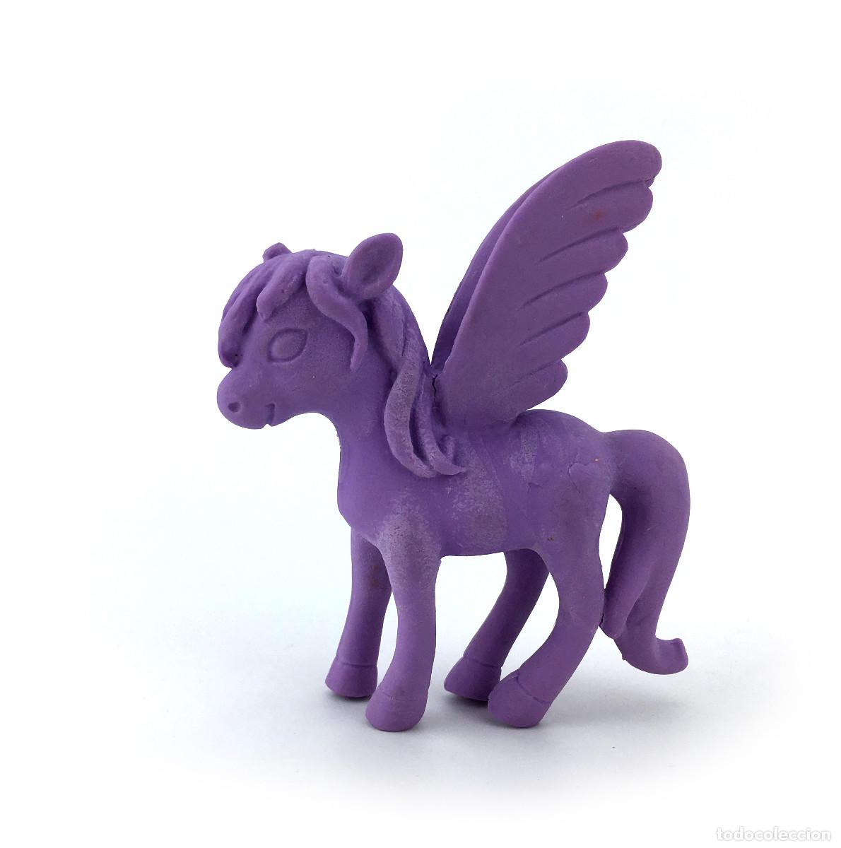 Figuras de goma y PVC: MI PEQUE&Ntilde;O PONY MORADO LILA CRUDO MY LITTLE CABALLO CON ESTRELLAS SPARKLE CUTIE MARK RARA FIGURA 7CM