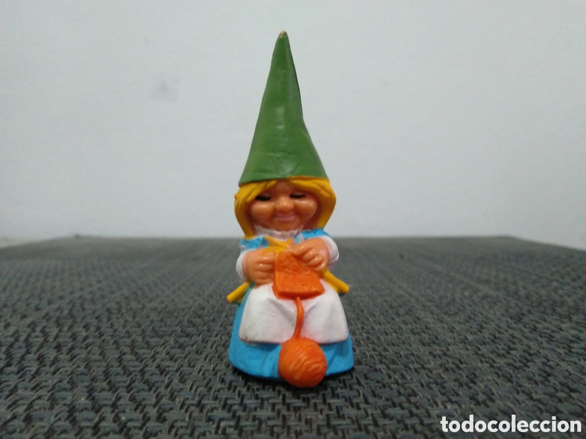 Figuras de goma y PVC: FIGURA PVC DAVID EL GNOMO SERIE DIBUJOS ANIMADOS A&Ntilde;OS 80 TV TELEVISION LISA OVILLO TEJIENDO