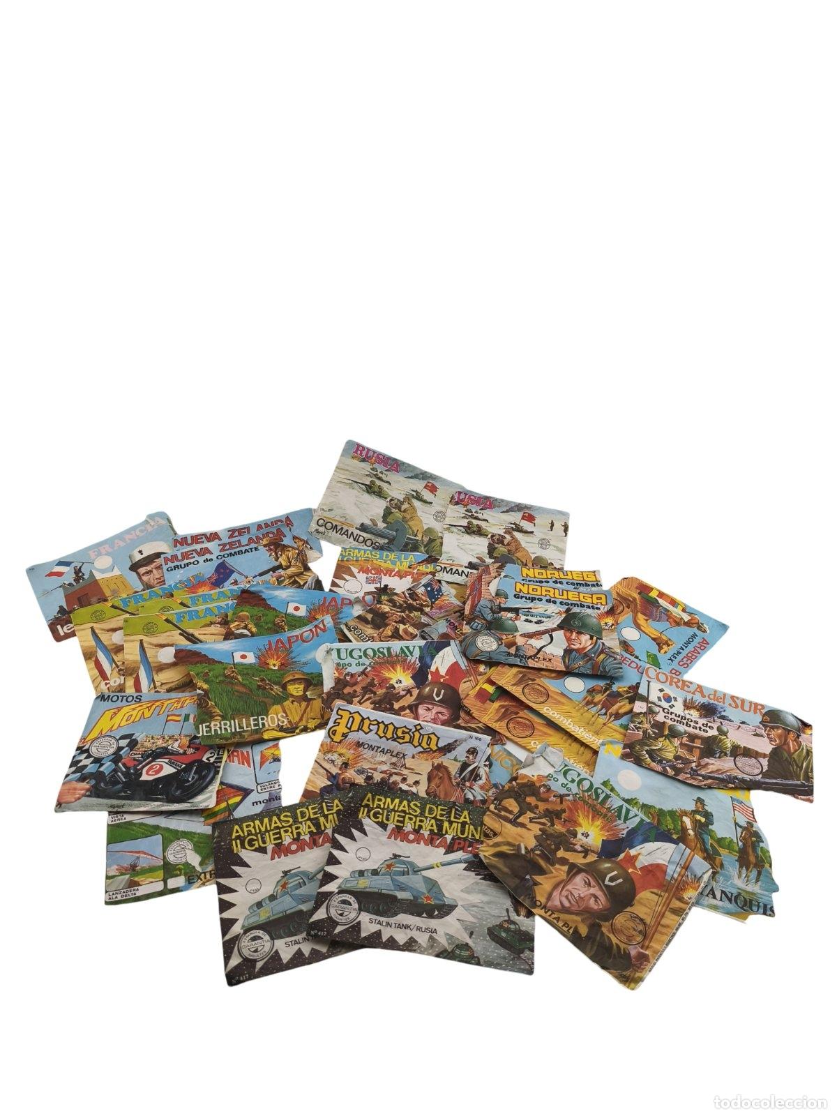 Figuras de goma y PVC: Lote de 27 Sobres de Papel Montaplex - Espa&ntilde;ola de Juguetes - Varias Series (Algunos Repetidos)