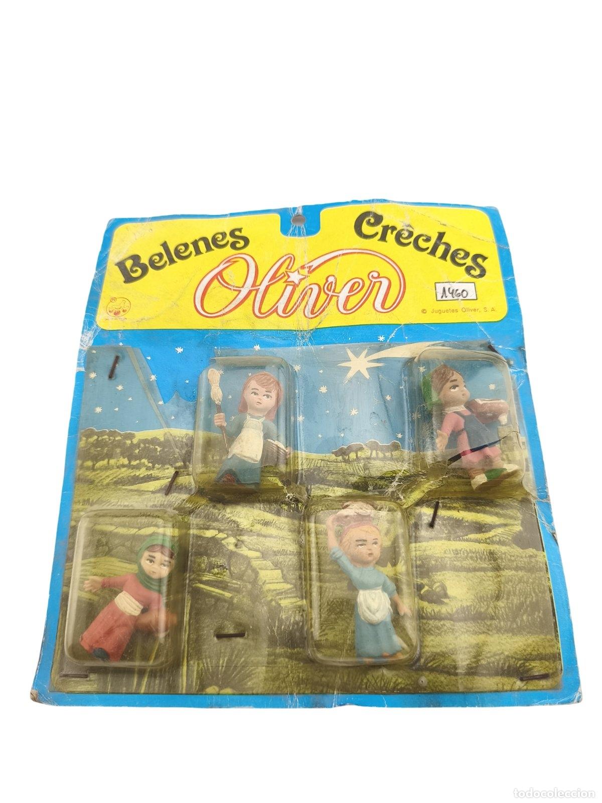 Figuras de goma y PVC: Set de Figuras de Bel&eacute;n Vintage - Juguetes Oliver (Ref. 1460)