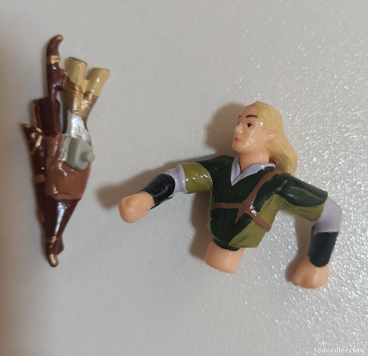 Figuras de goma Kinder: variante legolas kinder lord rings se&ntilde;or anillos mu&ntilde;eco figurita miniatura arquero