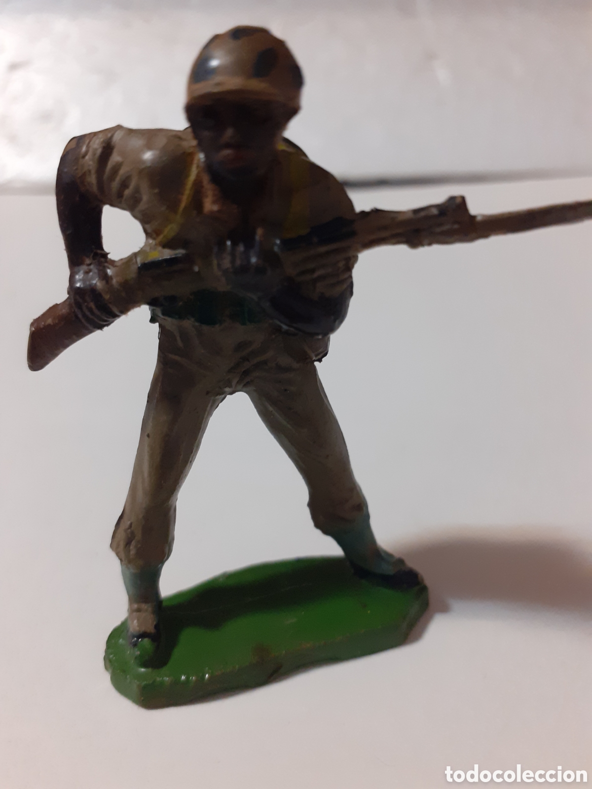 Figuras de goma y PVC: FIGURA SOLDADO AMERICANO EN GOMA JECSAN,PECH,REAMSA