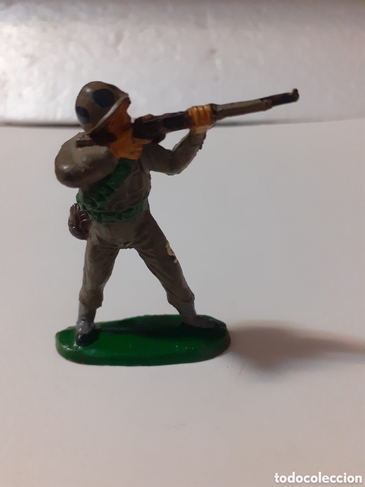 Figuras de goma y PVC: FIGURA SOLDADO AMERICANO EN GOMA JECSAN,PECH,REAMSA