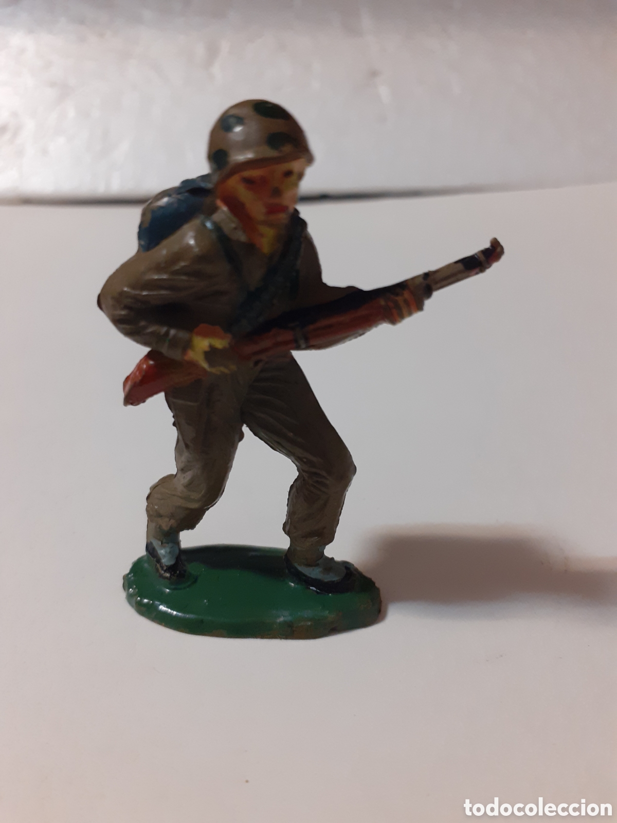 Figuras de goma y PVC: FIGURA SOLDADO AMERICANO EN GOMA JECSAN,PECH,REAMSA
