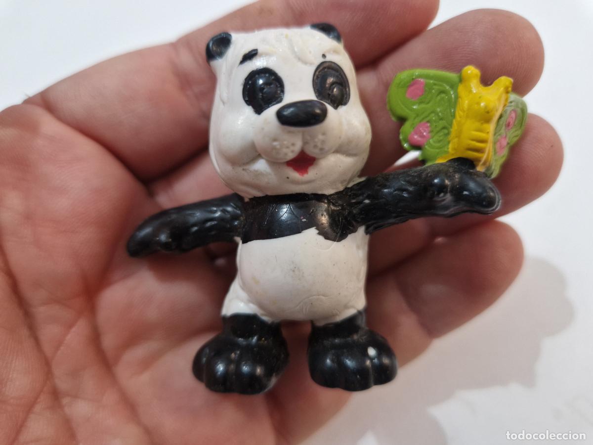 Figuras de goma y PVC: antigua figura de goma pvc wonil oso amoroso panda bootleg