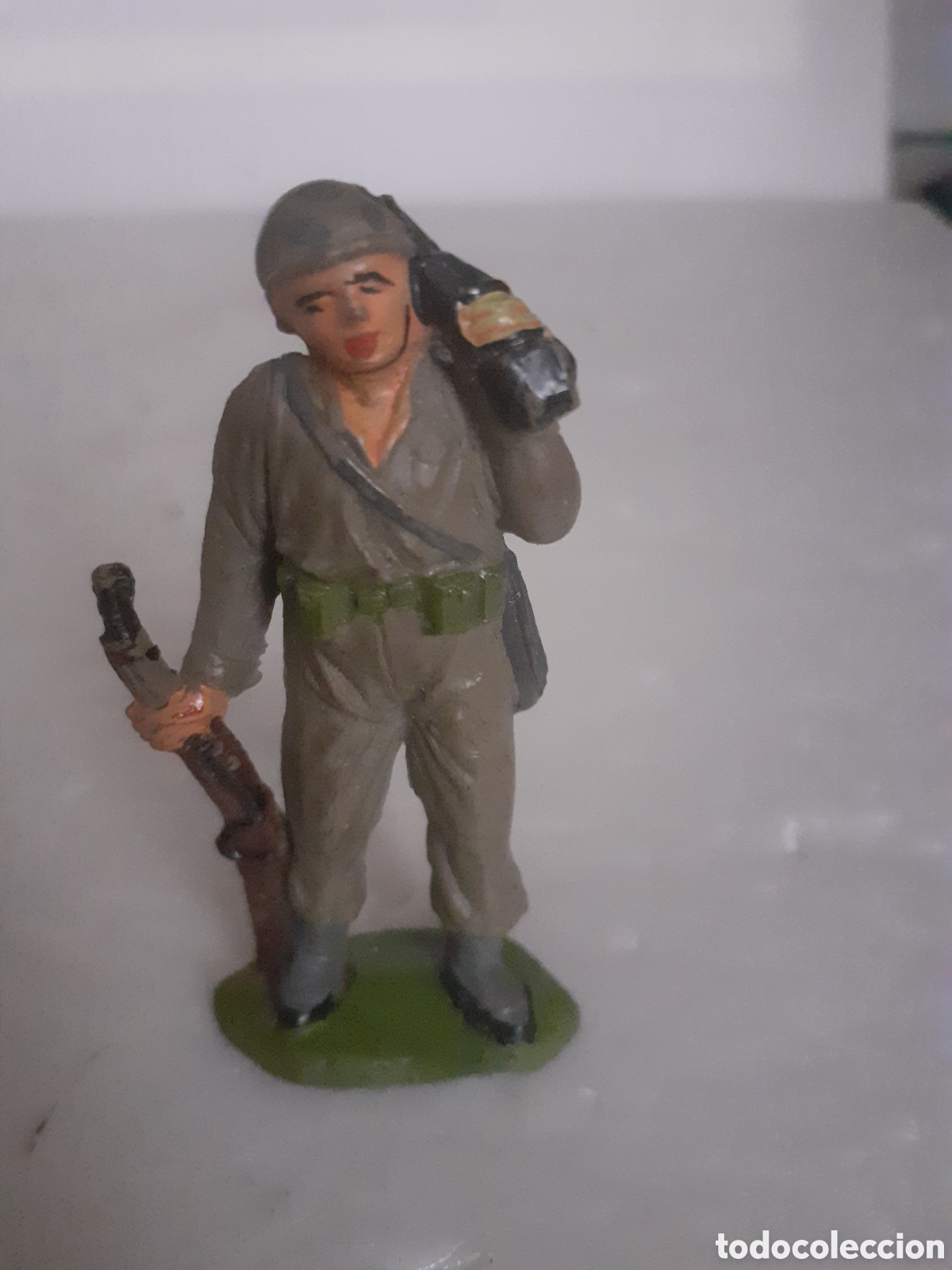 Figuras de goma y PVC: FIGURA SOLDADO AMERICANO EN GOMA PECH,JECSAN,REAMSA