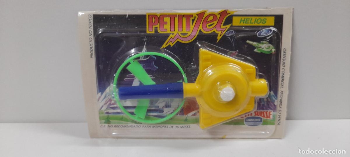 Figuras de goma y PVC: PETITJET - HELIOS . ARTICULO PROMOCIONAL PETIT SUISSE / DANONE . BLISTER ORIGINAL A&Ntilde;OS 90