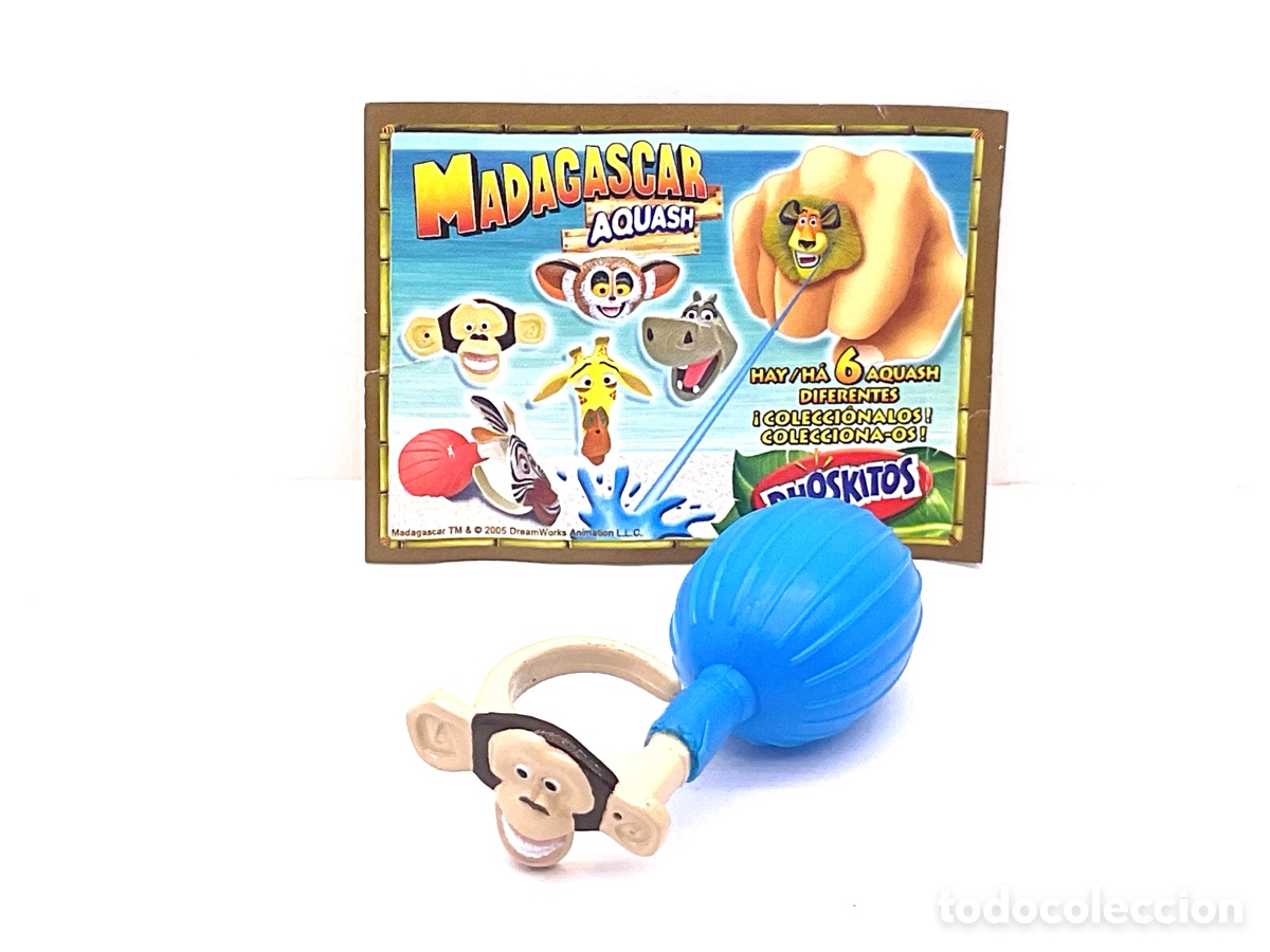 Figuras de goma y PVC: ANTIGUA FIGURA PROMOCIONAL DE PHOSKITOS. COLECCI&Oacute;N MADAGASCAR AQUASH.