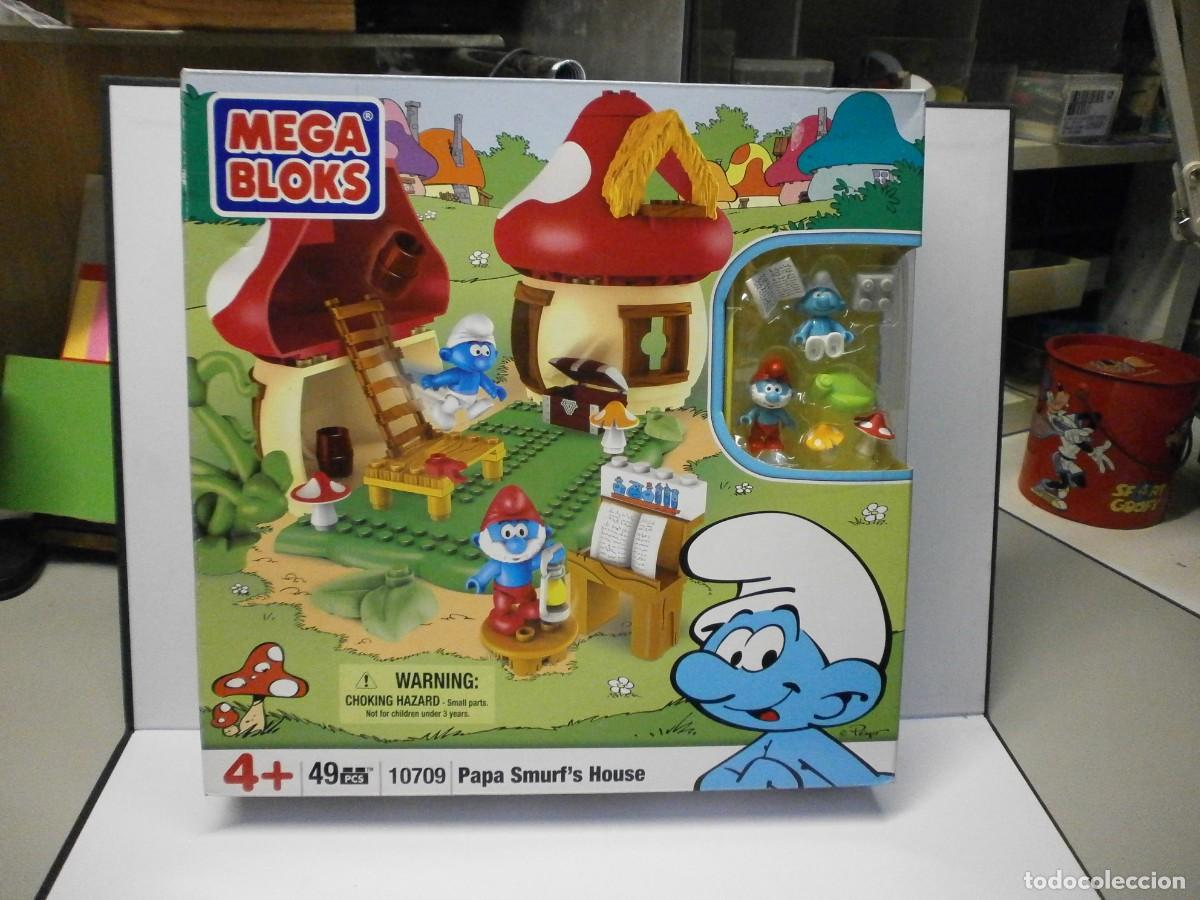 Figuras de goma y PVC: caja completa precintada mega bloks pitufos peyo ref 10709