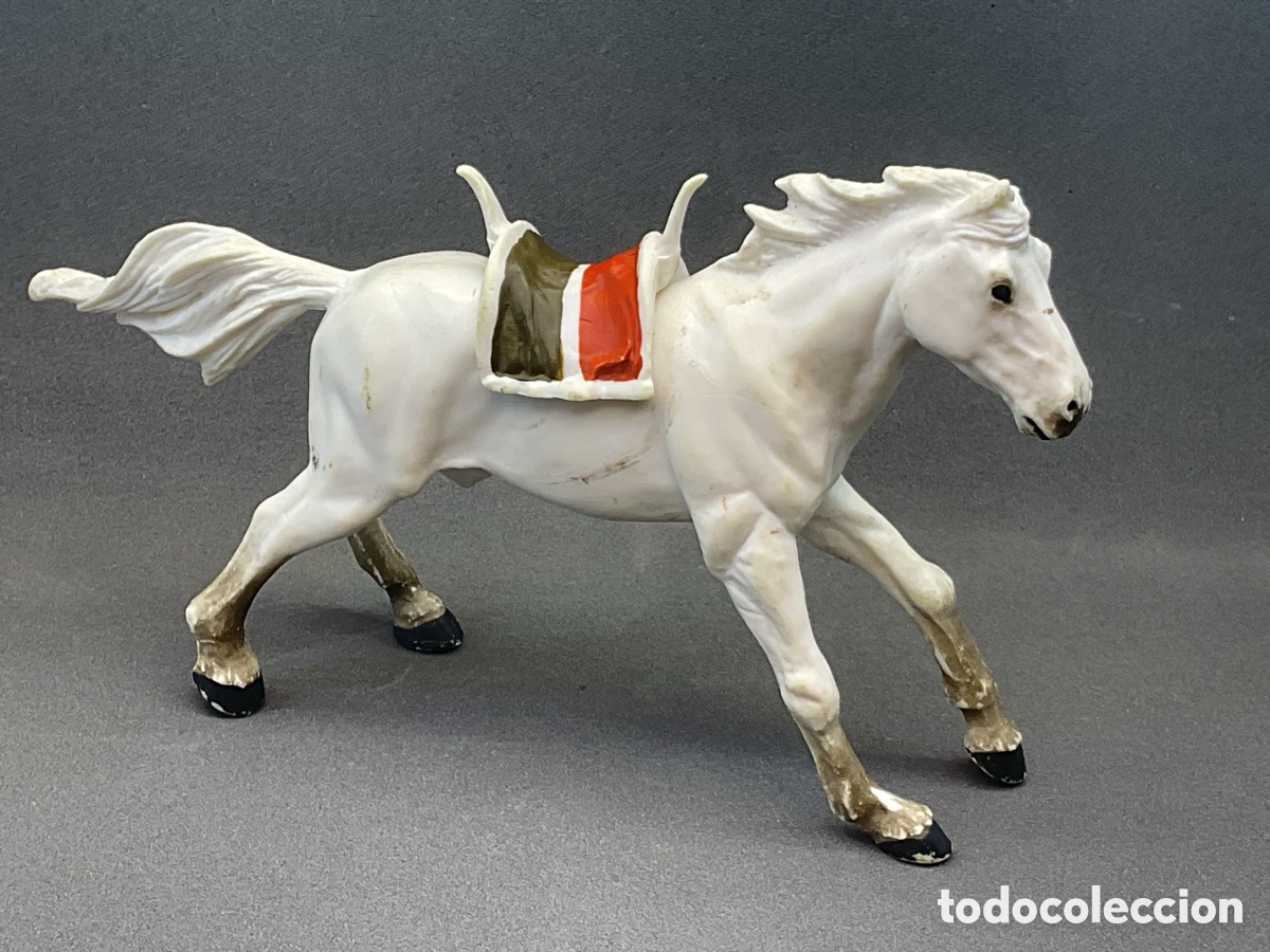 Figuras de goma y PVC: ANTIGUA FIGURA DE CABALLO INDIO. MARCA PAPO A&Ntilde;O 1999.