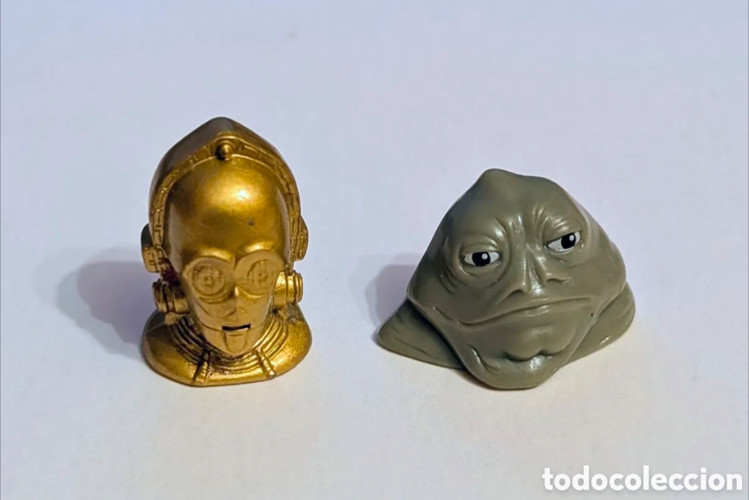 Figuras de goma y PVC: Raras figuras Gogo's Star Wars. Droids. C3PO /Jabba