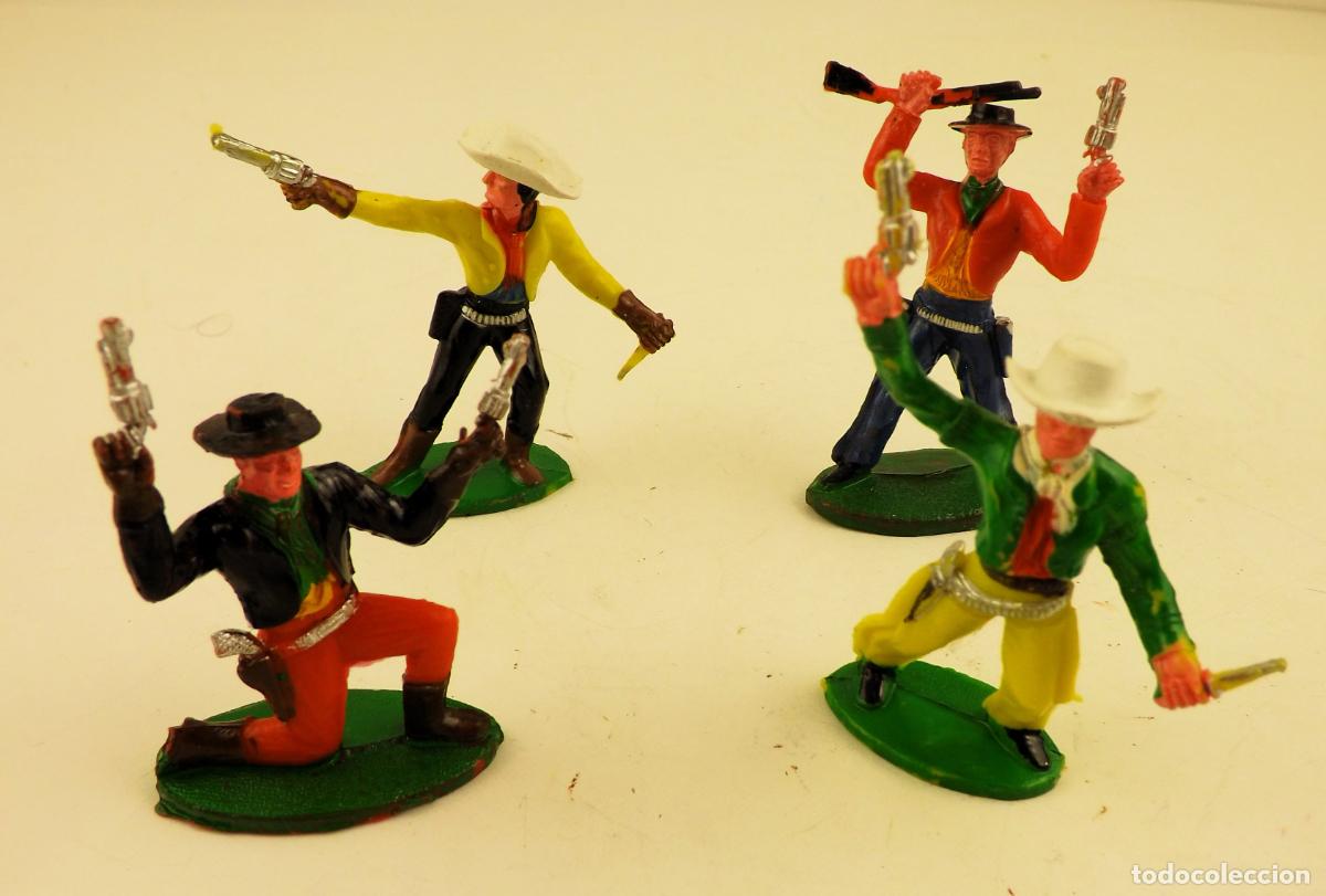 Figuras de goma y PVC: Comansi. Conjunto de 4 vaqueros - Foto 2