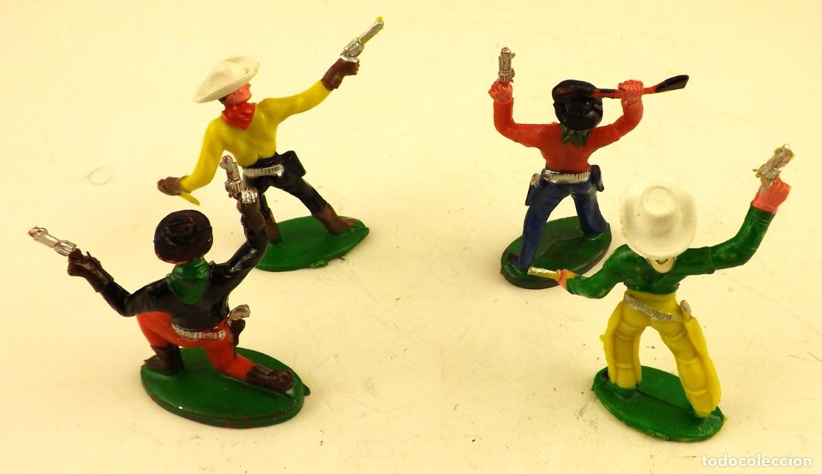 Figuras de goma y PVC: Comansi. Conjunto de 4 vaqueros - Foto 3