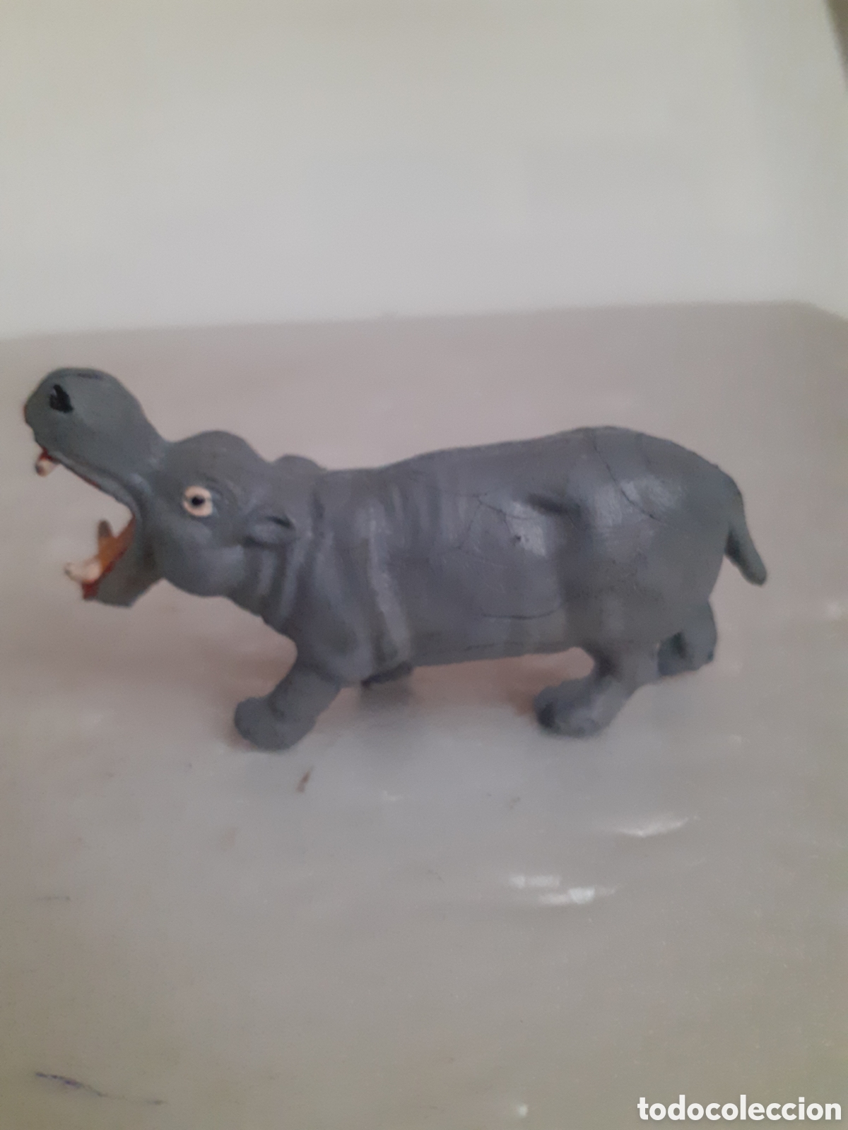 Figuras de goma y PVC: FIGURA HIPOPOTAMO EN GOMA PECH,REAMSA,JECSAN