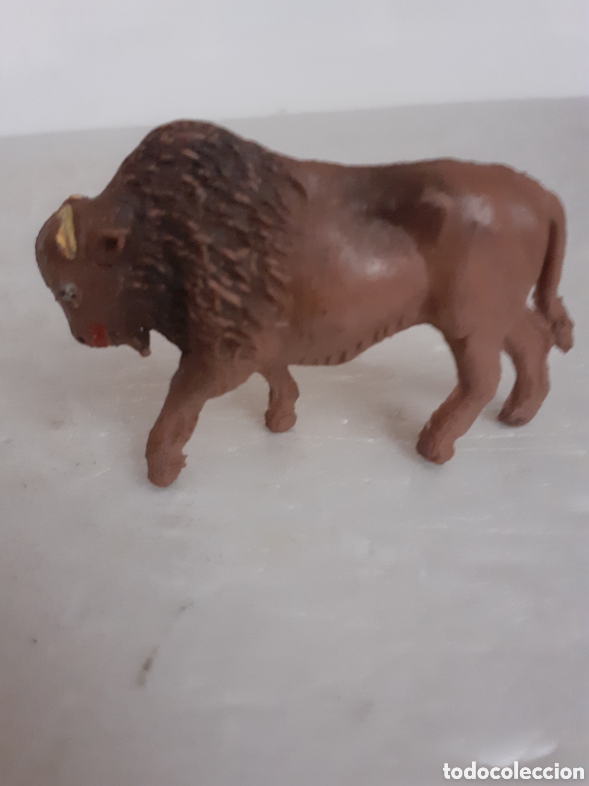 Figuras de goma y PVC: FIGURA BISONTE EN GOMA PECH,REAMSA,JECSAN