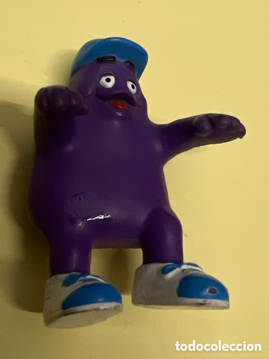 Figuras de goma y PVC: T1/03. 1990 Grimace Collectible McDonald's Happy Meal Toy Baseball Cap