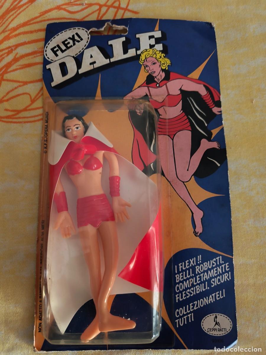 Figuras de goma y PVC: Figura DALE ARDEN &rdquo;Flexi Dale&rdquo;. Flash Gordon. A&ntilde;os 80's - Marca Ceppi Ratti
