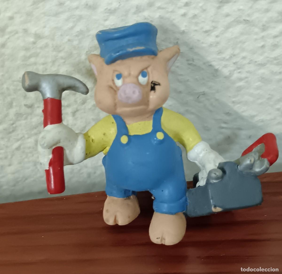 Figuras de goma y PVC: FIGURA GOMA CERDITO ALBA&Ntilde;IL BULLYLAND 6 CM. ALTURA