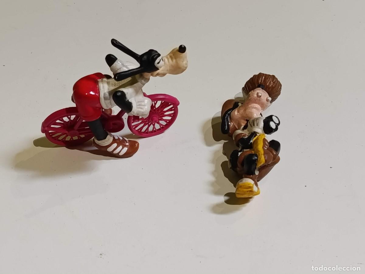 Figuras de goma y PVC: Lote de dos figuras PVC Goofy