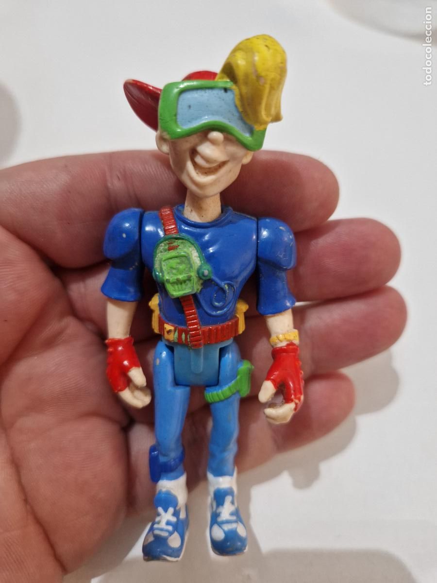 Figuras de goma y PVC: figura mu&ntilde;eco articulado kid vid burguer King kids club 1990 promocional pandilla