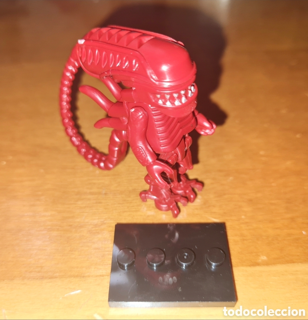 Figuras de goma y PVC: Minifigura compatible con lego Alien rojo Predator mu&ntilde;eco Halloween monstruos terror