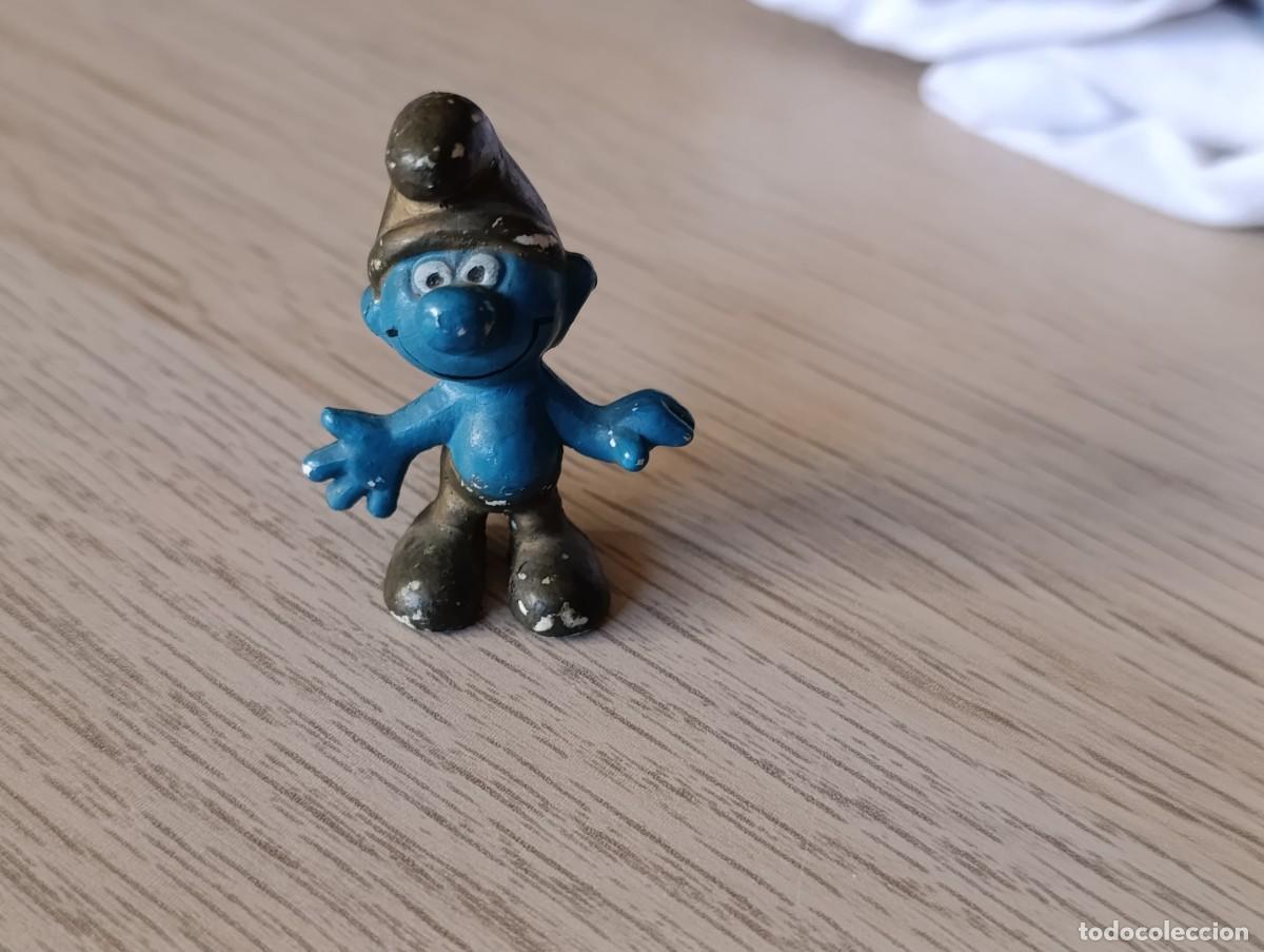 Figuras de goma y PVC: Pitufo Dorado Gold Smurf Peyo ref. 20005 Eura Spain